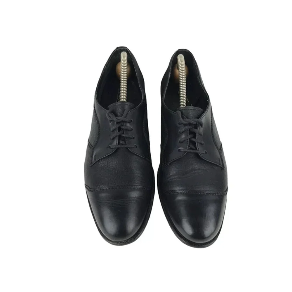 Jarman International Collection Mens Black Leather Oxford Dress‎ Shoes Size 10.5